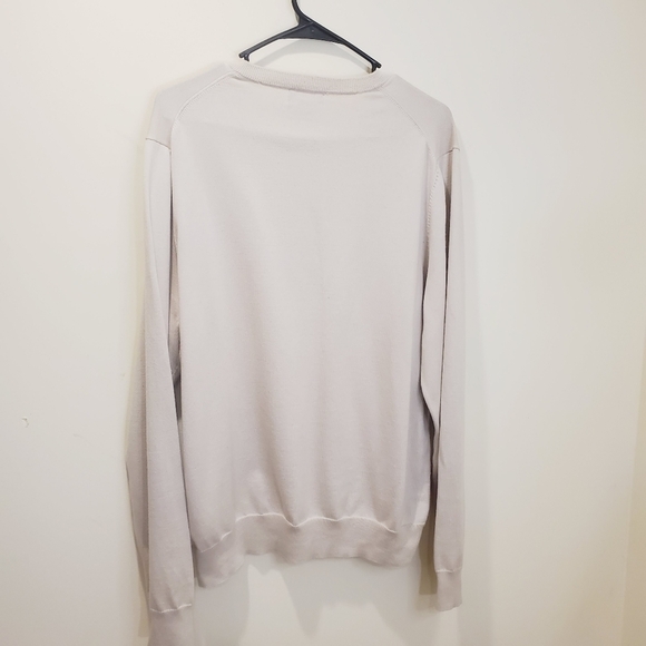 Brooks Brothers men's Cream V neck sweater 100% cotton size M - Picture 7 of 8